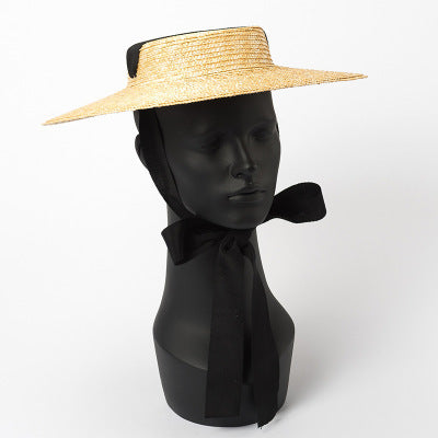 Oversized Straw Hat Ins New Lace-up Straw Shading Vintage Hat