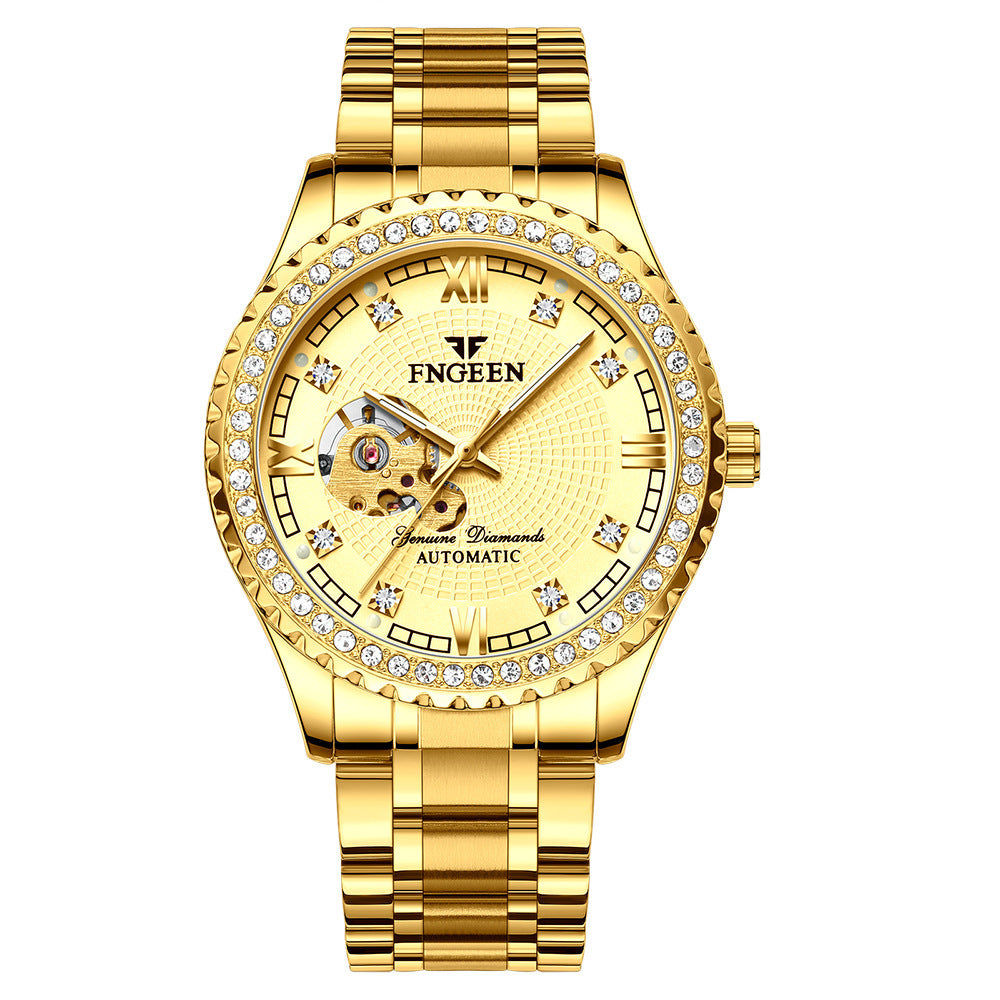 Mechanical Watch Automatic Waterproof Diamond Men&