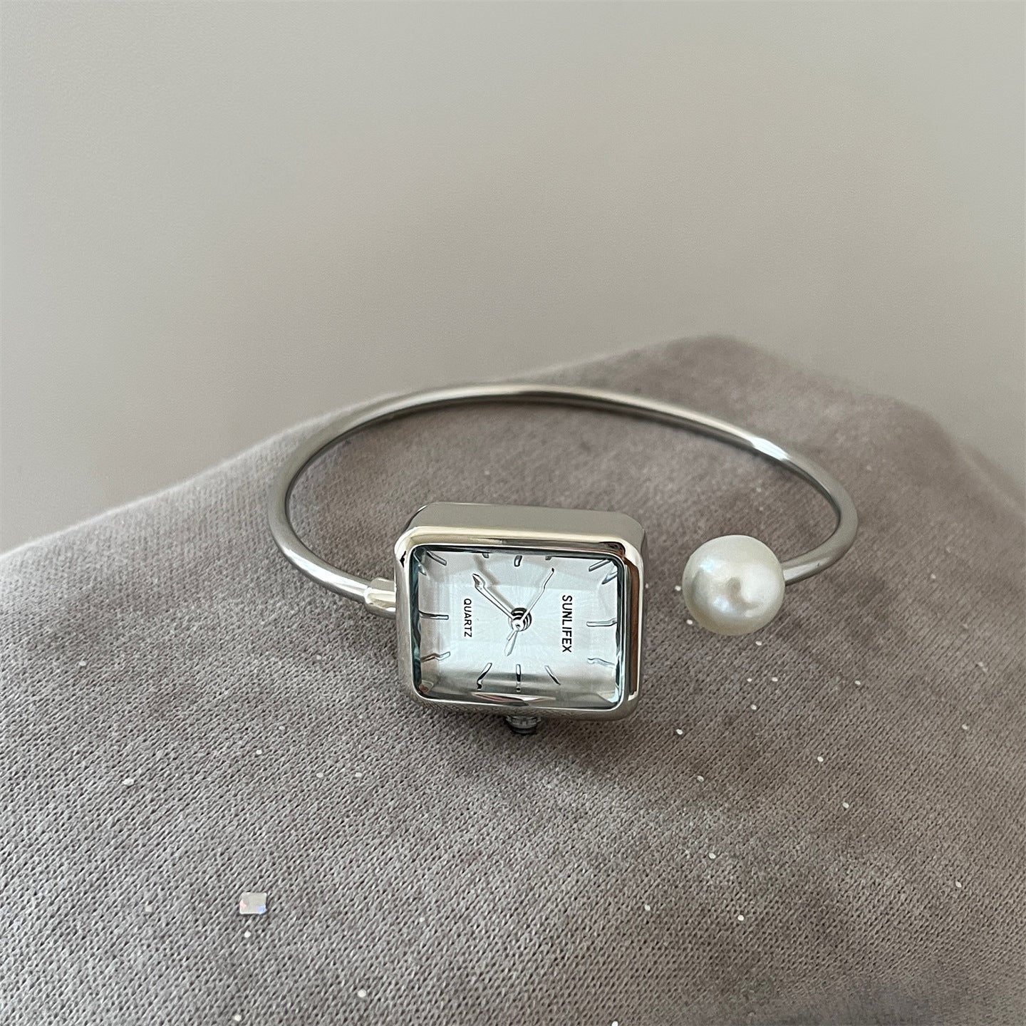 Gold Square Pearl Women&