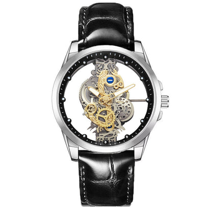 Double-sided Transparent Cutout Automatic Mechanical Watch