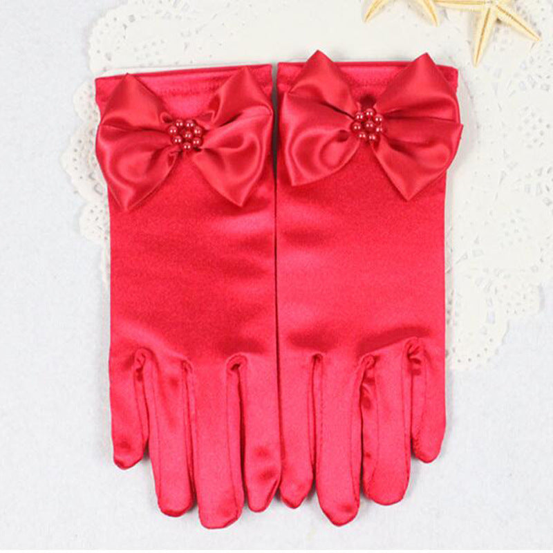 Flower Girl Long Gloves Children&