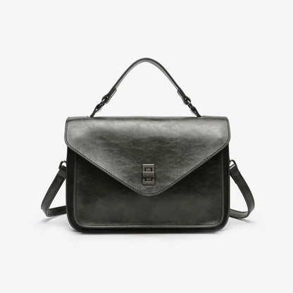 Oil-waxed Leather Vintage Elegant Womens