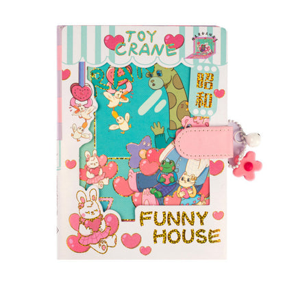 Magnetic Buckle This Creative Color Page Hand Ledger With Students Notebooks