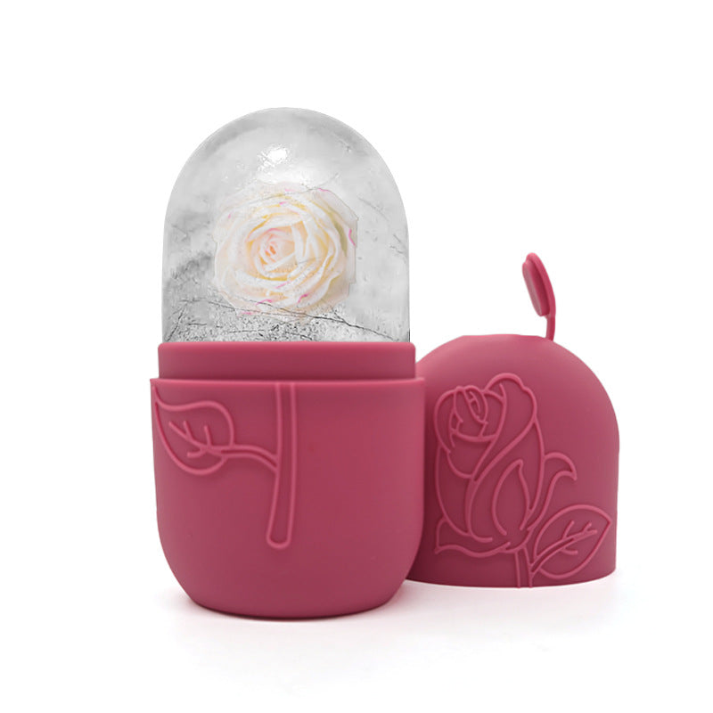 Facial Ice Tray Massager Facial Roller For Relieving Puffiness