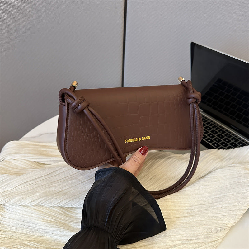 Summer Minimalist PU Underarm Bag Chic Solid Color Square Shoulder Purse Versatile Crossbody Tote For Women Elegant Office