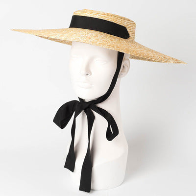 Oversized Straw Hat Ins New Lace-up Straw Shading Vintage Hat