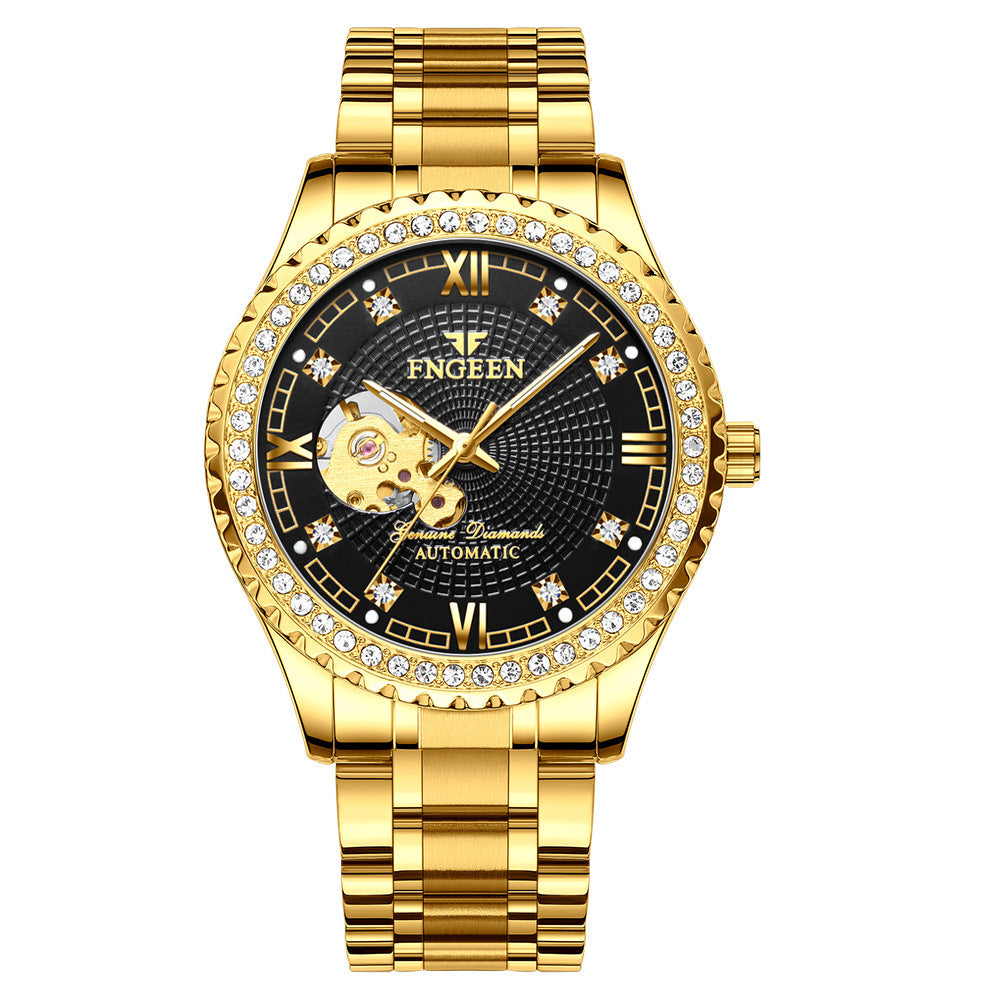 Mechanical Watch Automatic Waterproof Diamond Men&