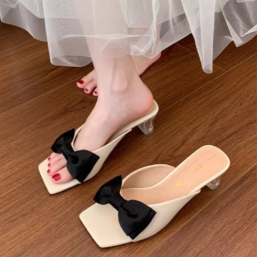 Butterfly Bow One-piece Slippers For Women&