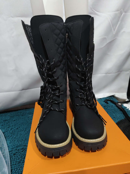 Ladies New Fashion Solid Color Martin Boots