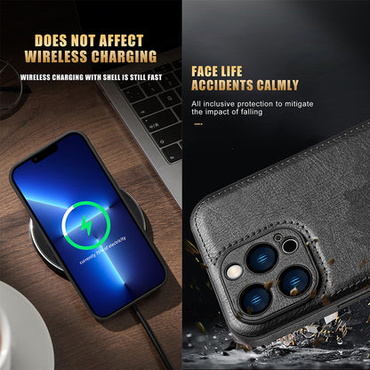 Leather Grain Phone Case High-grade Drop-resistant