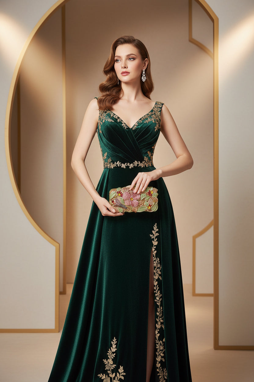 Color Rhinestone Cutout Clutch