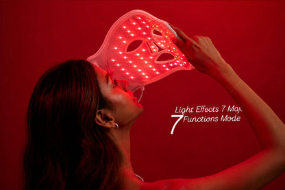 Red Light Facial Beauty Mask Color Light Skin-Softening