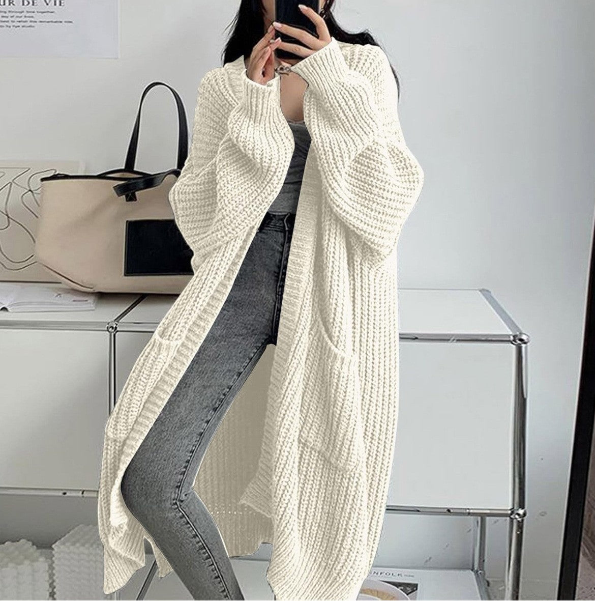 Overknee Sweater Coat Women&