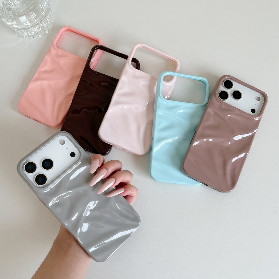 Simple Solid Color Pleated Soft Shell