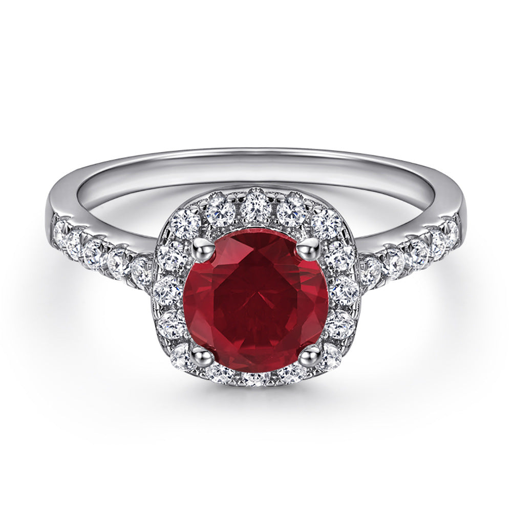 925 Sterling Silver Ring Zircon
