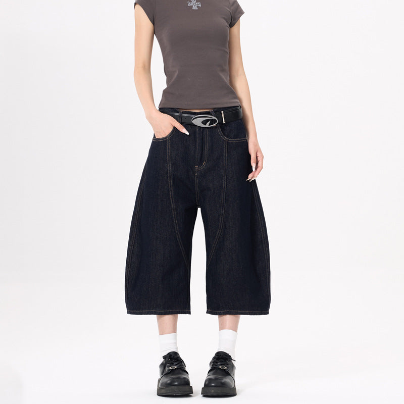 Cropped Pants High-street Streetwear Brand Scimitar Jeans