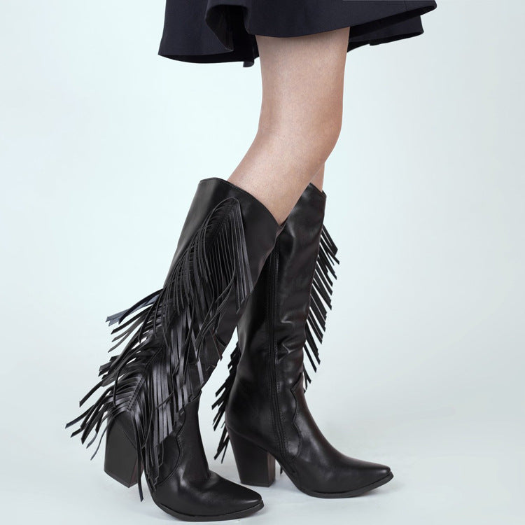 Tassel Martin Boots Plus Size