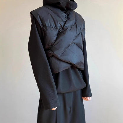 Irregular Vest Coat Thickened Cotton Padded Coat