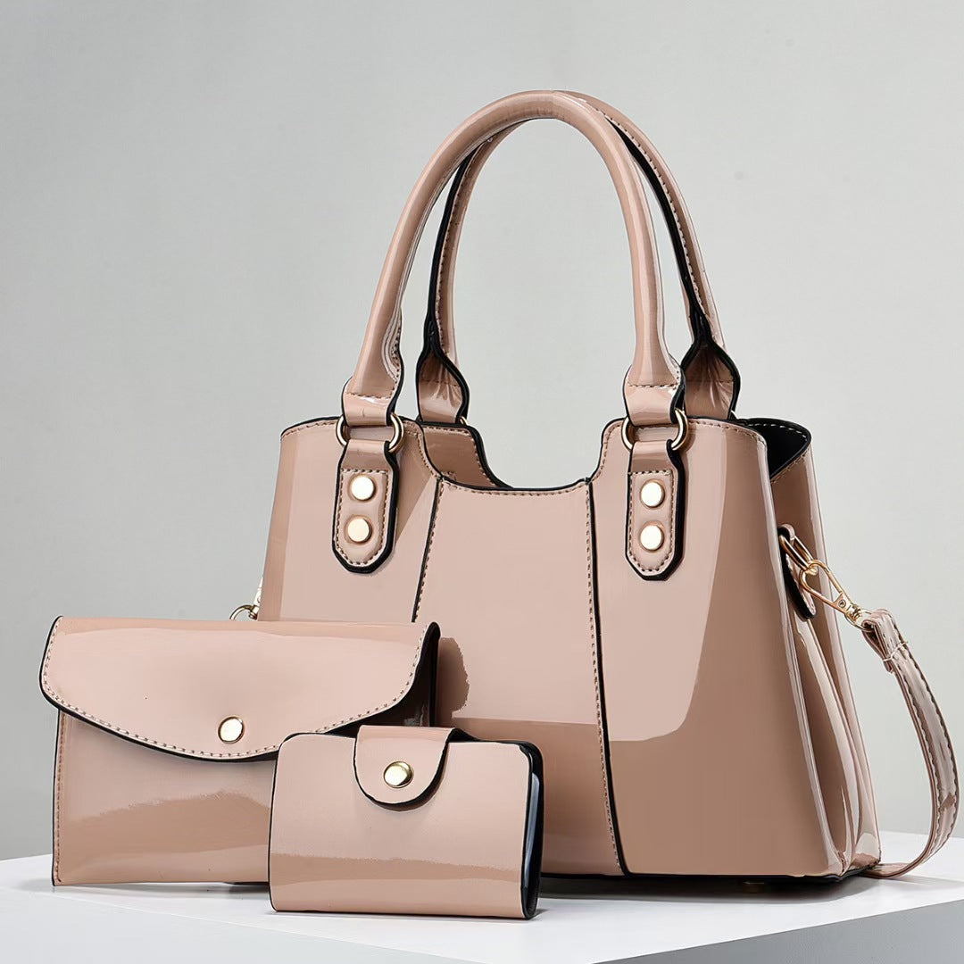 Large-capacity Three-piece Set Of Mother-and-child Crossbody Bags