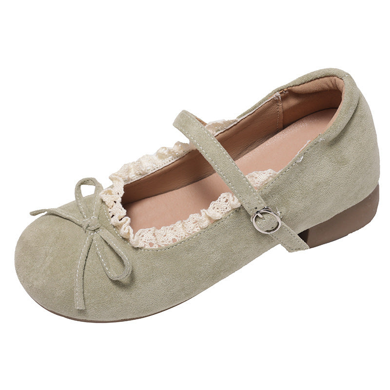 Versatile Vintage Chunky-heel Peep-toe Pumps For Women