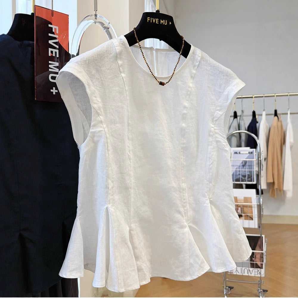 Loose-fitting Casual Shirt Vest Top For Women