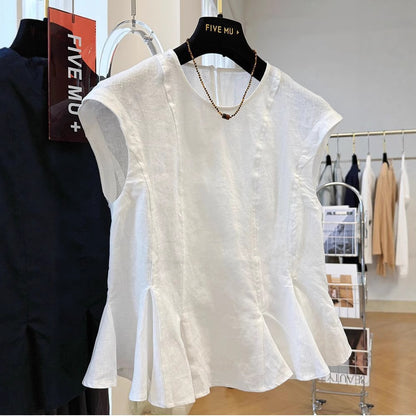 Loose-fitting Casual Shirt Vest Top For Women