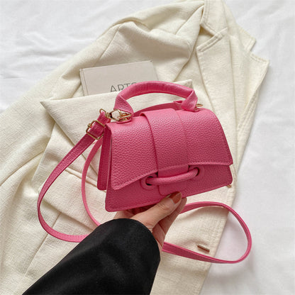 Commuter Western Style Solid Color Shoulder Messenger Bag