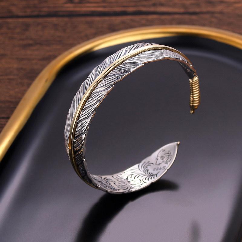 Vintage Takahashi Goro Karaage Feather Bangle Men&
