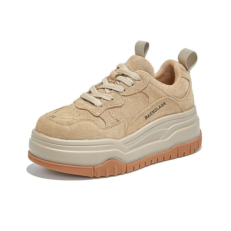 Thick Bottom Height Increasing Sports Board Retro Shoes