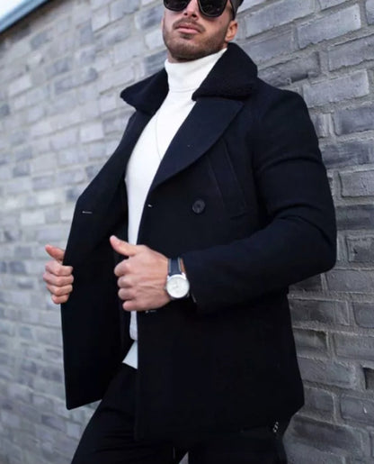 Fur Collar Coat Suit Coat Men&