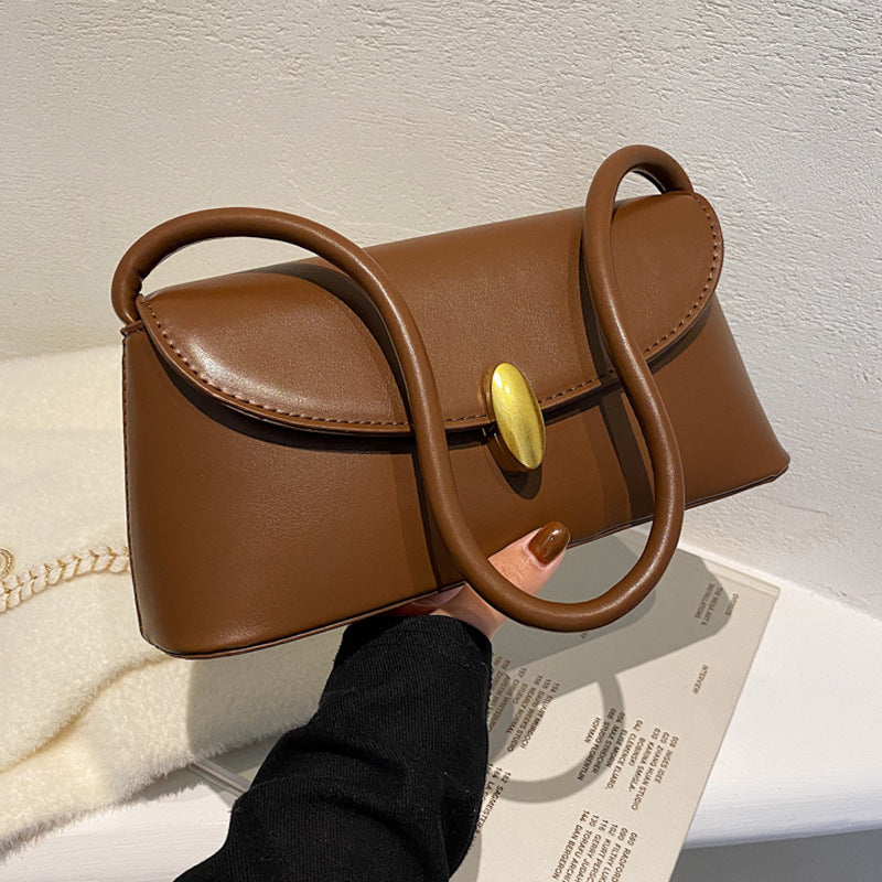 Stylish Good Texture Retro Easy-to-match One-shoulder Underarm Bag