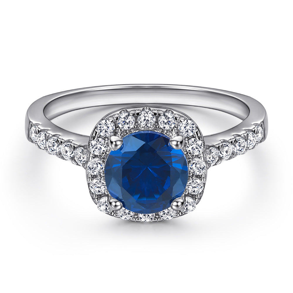 925 Sterling Silver Ring Zircon