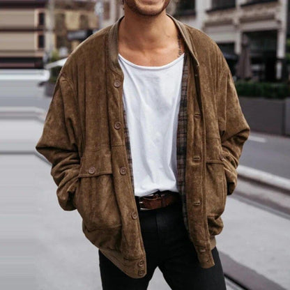 Maillard Suede Coat Men&