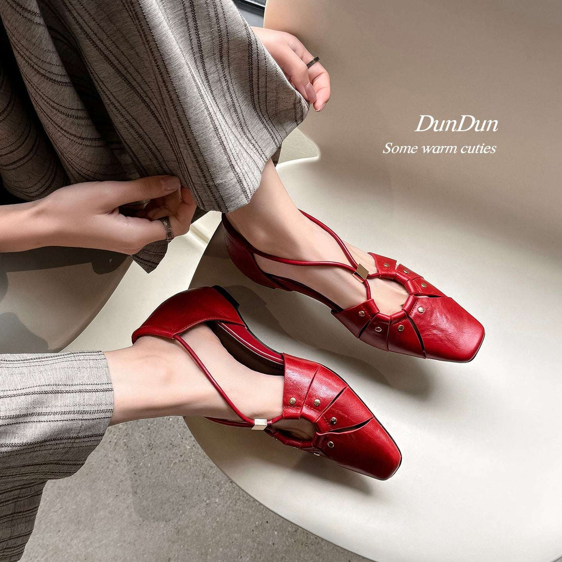 Handcrafted Full-Grain Leather Cage Sandals, Women&