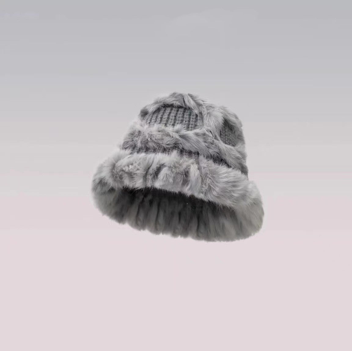 Rabbit Fur Hat Women&