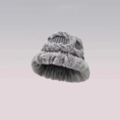 Rabbit Fur Hat Women&
