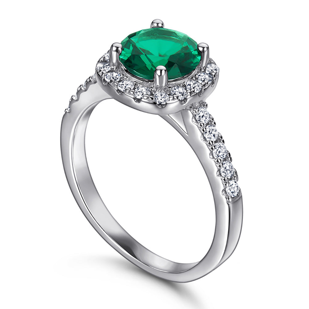 925 Sterling Silver Ring Zircon