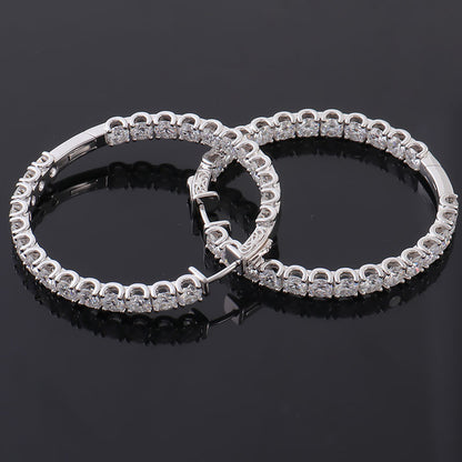 18k Gold Personalized Diameter Big Ear Ring