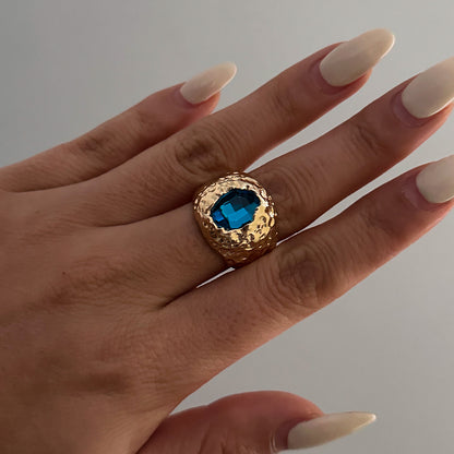 Geometric Diamond Diamond Ring Metal Ring