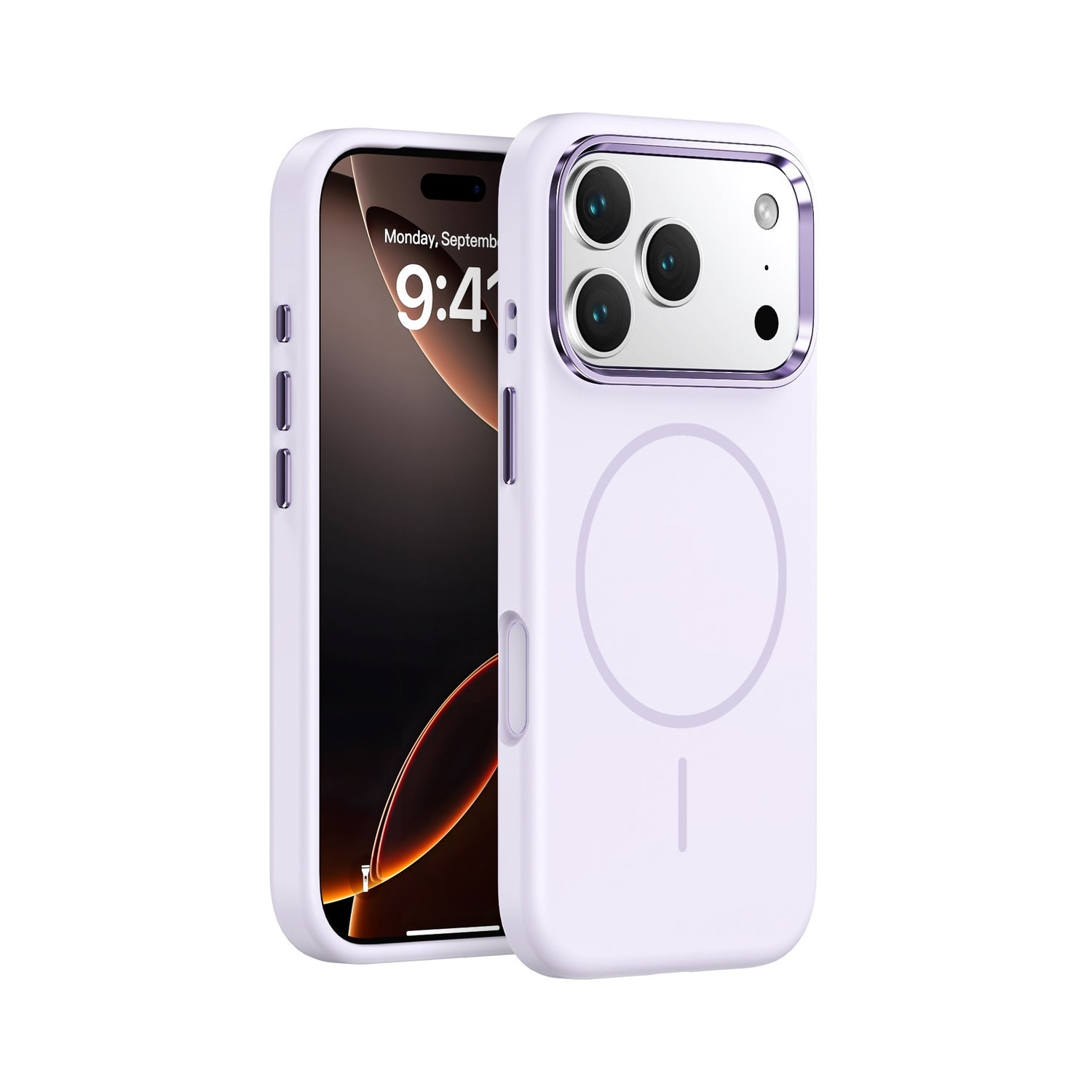 Metal Large Hole Magnetic Skin Feeling All-inclusive Phone Case