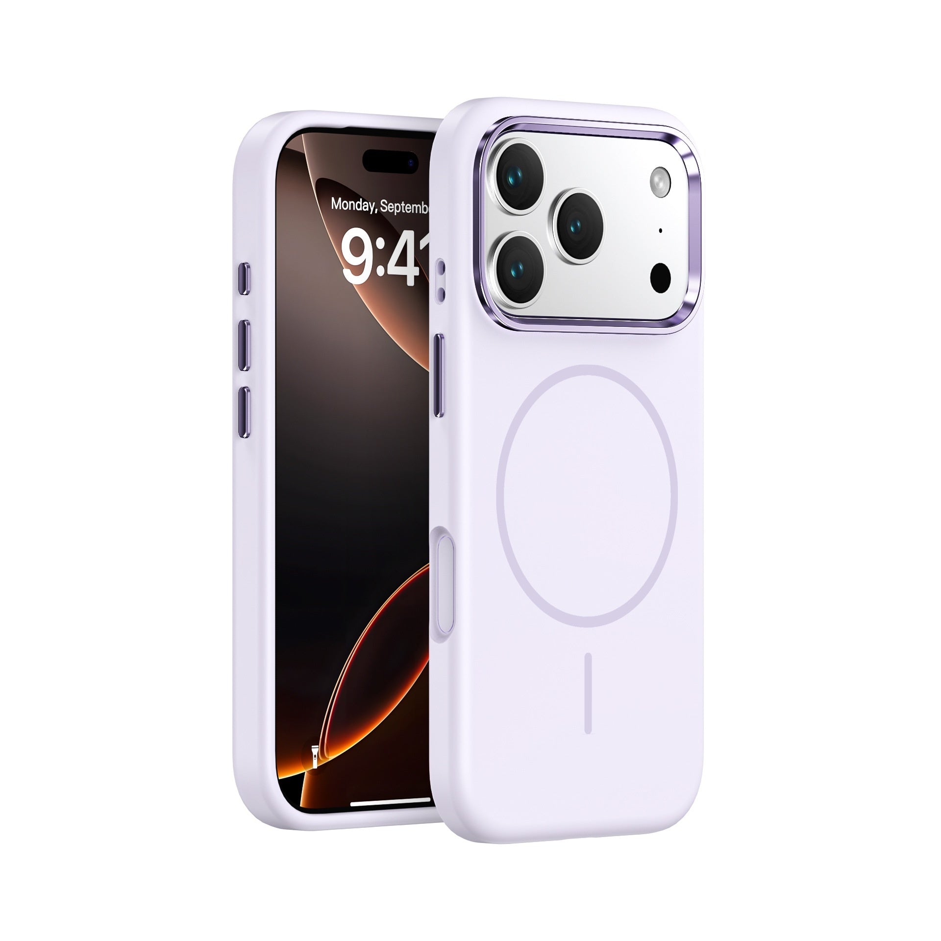 Metal Large Hole Magnetic Skin Feeling All-inclusive Phone Case