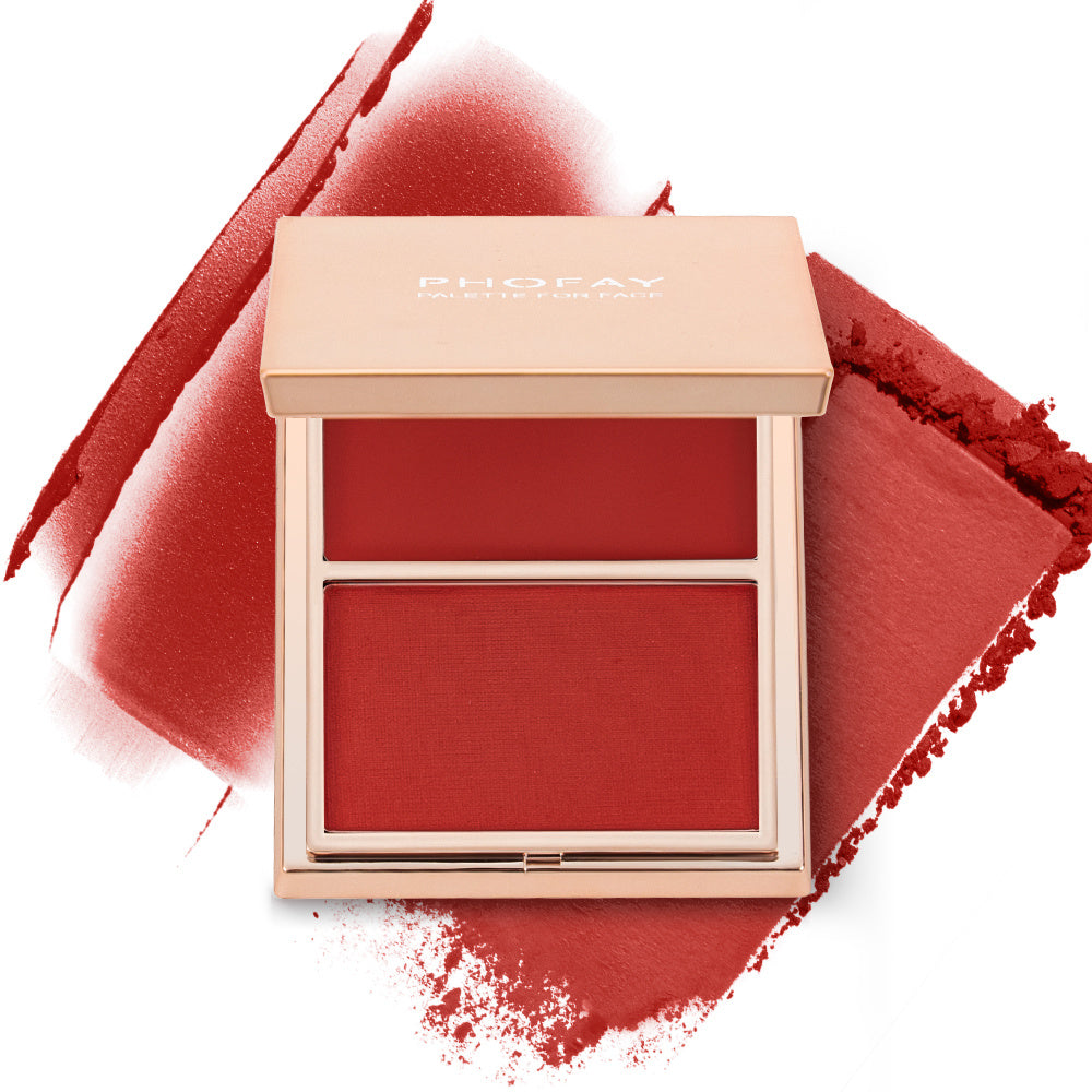 PHOFAY Double-Take Cream &amp; Powder Blush Duo