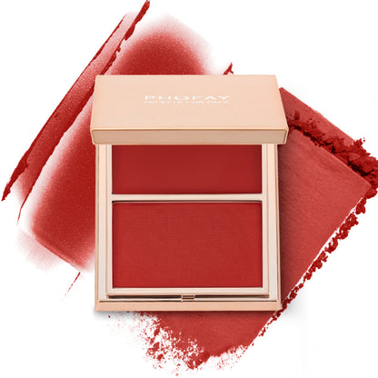 PHOFAY Double-Take Cream &amp; Powder Blush Duo