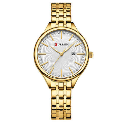 Womens Waterproof Simple Bar-Clasp Watch