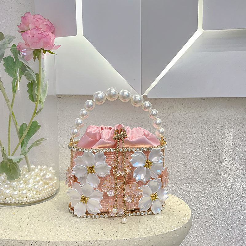 Sunflower Birdcage Handmade Bucket Bag