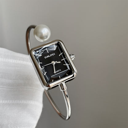 Gold Square Pearl Women&