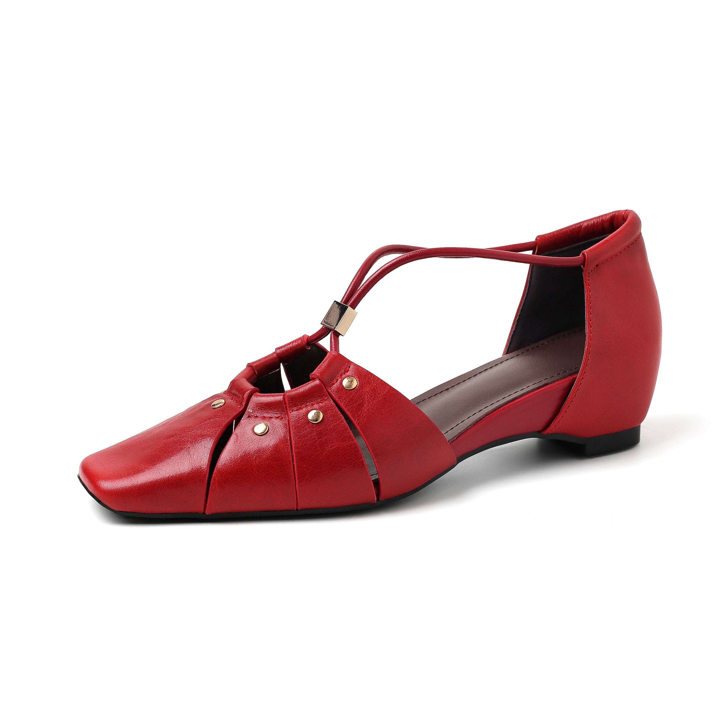 Handcrafted Full-Grain Leather Cage Sandals, Women&