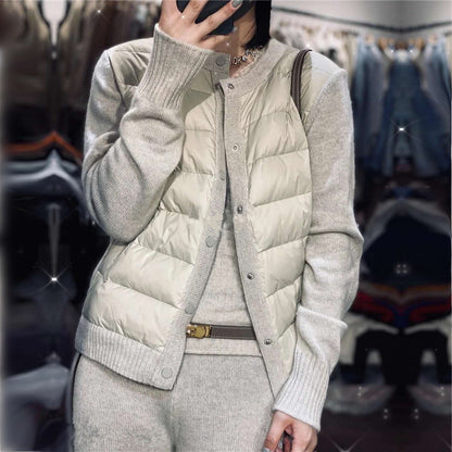 Western Style Leisure Cardigan Down Cotton-padded Jacket