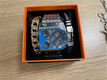 Multi-time Zone Large Dial Luminous Watch