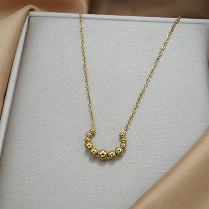 Lxalry Golden Jewelry Set - Crescent Pendant Necklace &amp; Earrings, Minimalist Metal Accessories, Elegant Everyday Jewelry, Perfect For Black Outfits, Dainty Clavicle Chain